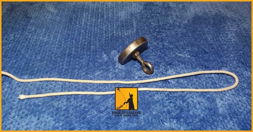Best knot for magnet fishing step 1