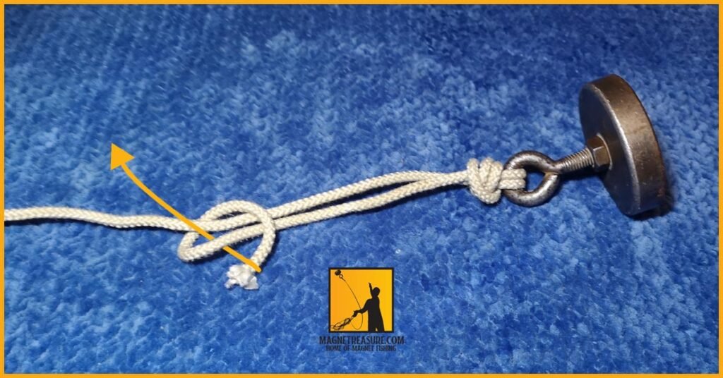 Best knot for magnet fishing step 10